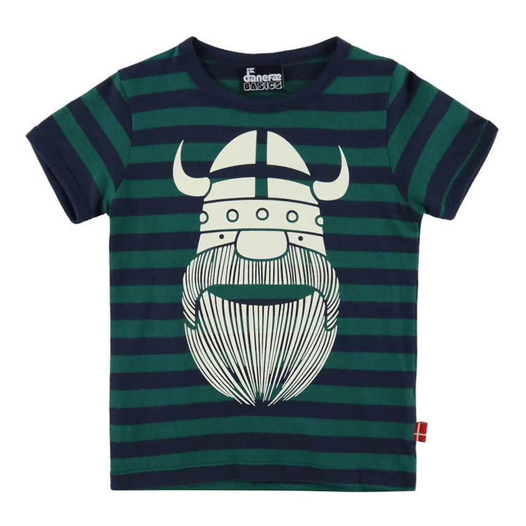 Danefæ T-shirt - Danebasic - Verde/Dk Navy Erik