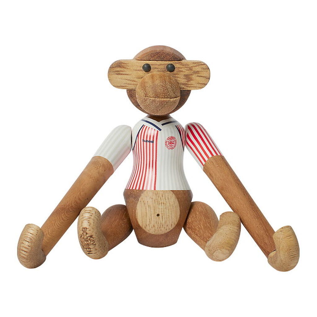 Kay Bojesen Træfigur - Abe - DBU 86 Away - Mini - Teak/Limba