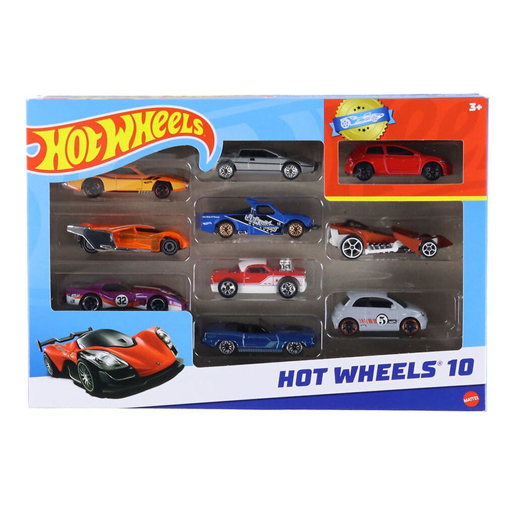 Hot Wheels Biler - 10-pak - Assorteret