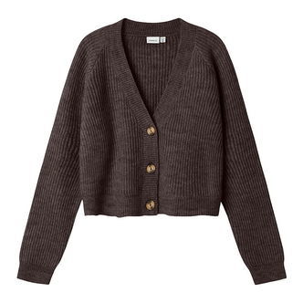 Name It Cardigan - Noos - Strik - NkfHolly - Seal Brown