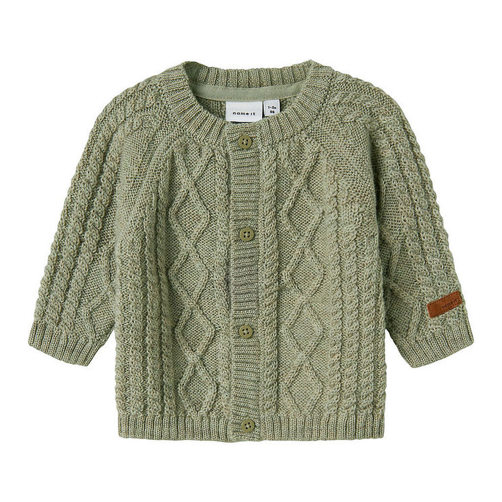 Name It Cardigan - Uld - Strik - NbmWrilla - Dried Sage