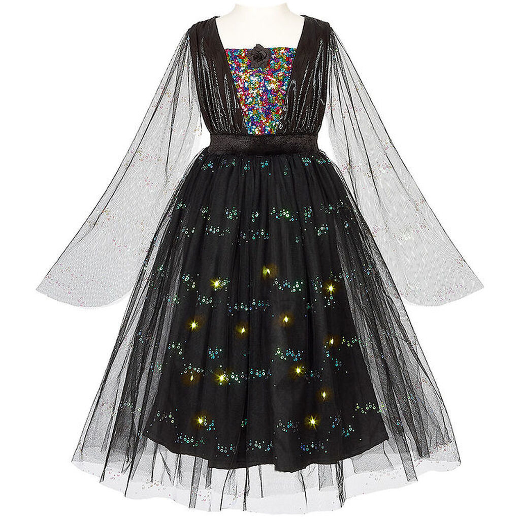 Souza Udklædning - Fe m. Lys - Agatha - Sort