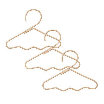 Ferm Living Tøjbøjler - Rattan - 30x20 cm - 3-pak - Wavi - Natur