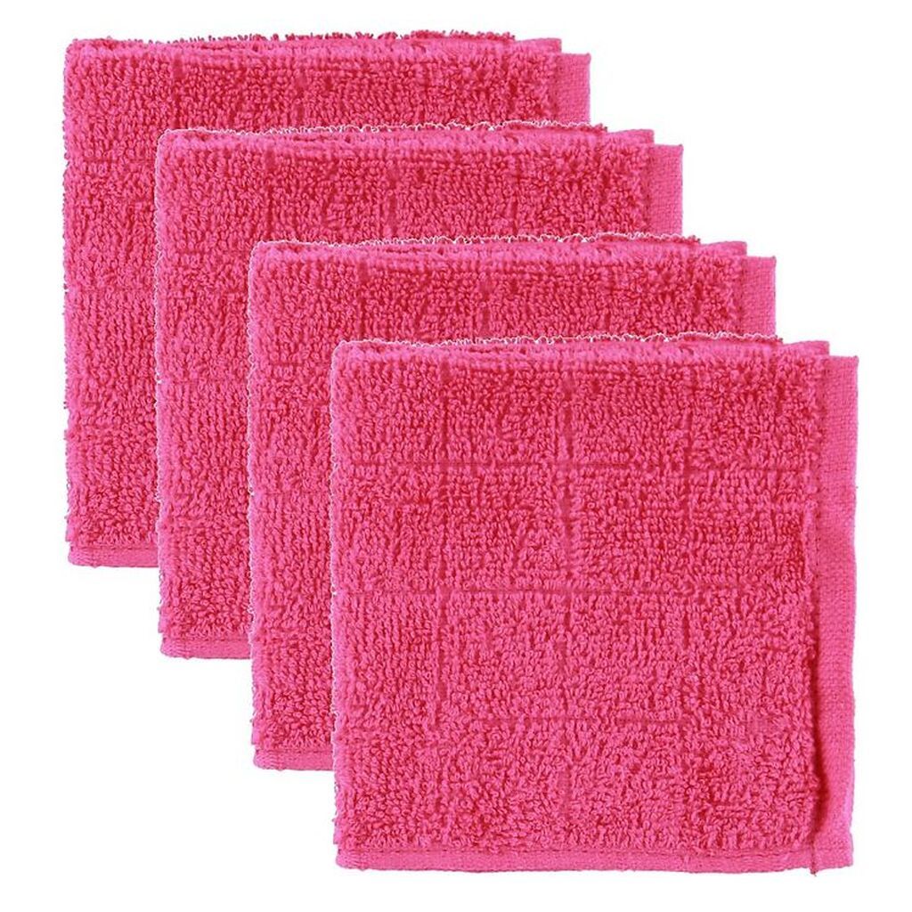 Pippi Vaskeklude - 4-pak - Pink