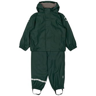 Mikk-Line Regntøj m. Fleece/Seler - PU - Recycled - Darkest Spro
