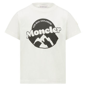 Moncler T-shirt - Hvid m. Print