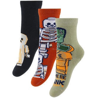 LEGOÂ® Wear Strømper - 3-pak - LwAgan - Sort/Rød/Beige m. Hallowe