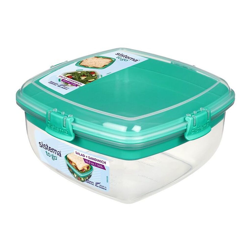 Sistema Madkasse - Salad & Sandwich - 1,63 L - Minty Teal