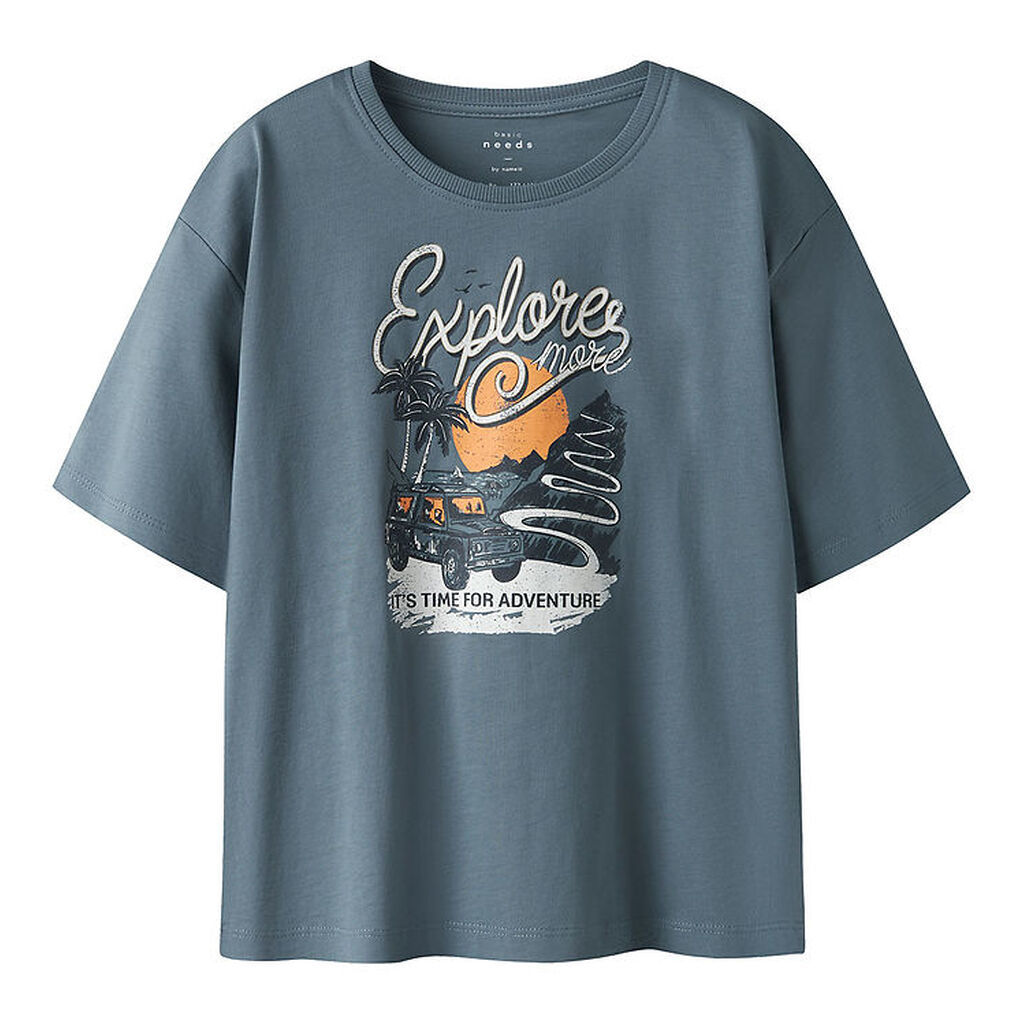 Name It T-shirt - NkmVictor - Blue Mirage/Adventure