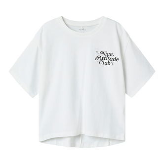Name It T-shirt - NkfLione - Bright White m. Print