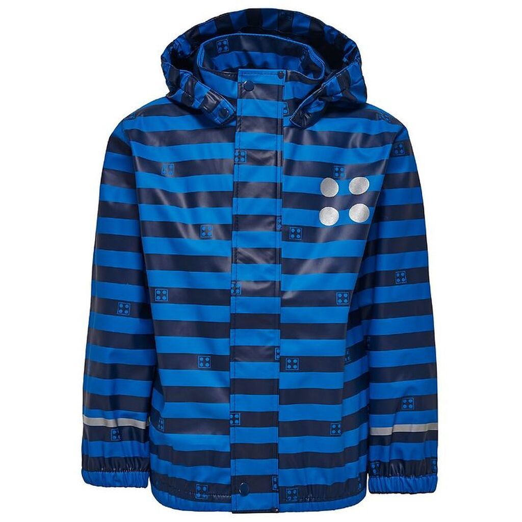 LEGOÂ® Wear Regnjakke - Blå/Navystribet