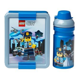 LEGOÂ® Storage Madkasse/Drikkedunk - City - Blå