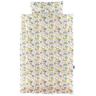 Nørgaard Madsens Sengetøj - Baby - Hvid m. Zoo Dyr