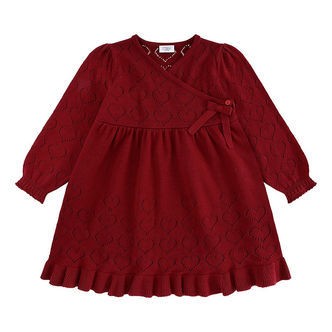 Hust and Claire Kjole - Strik - HCKarina - Teaberry m. Hulmønste