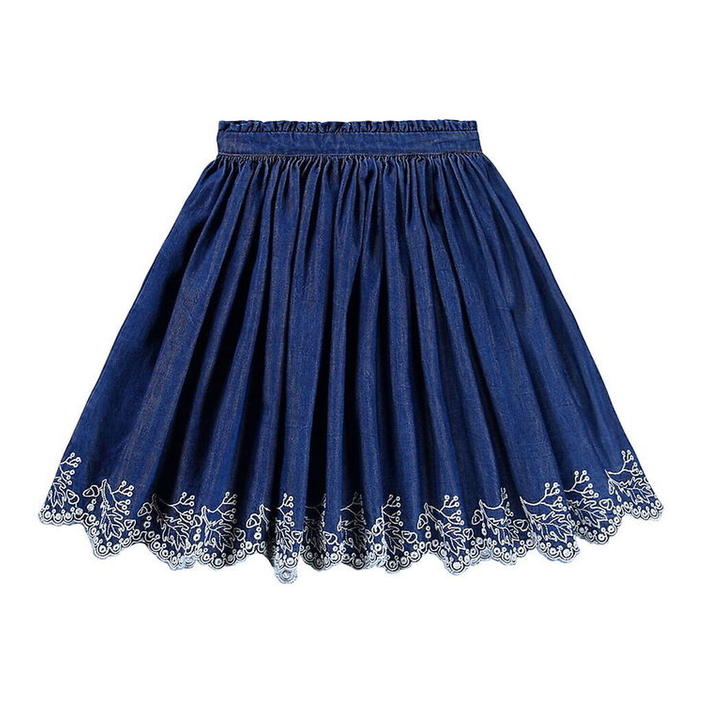 Molo Nederdel - Denim - Bitta - Oak Embroidery