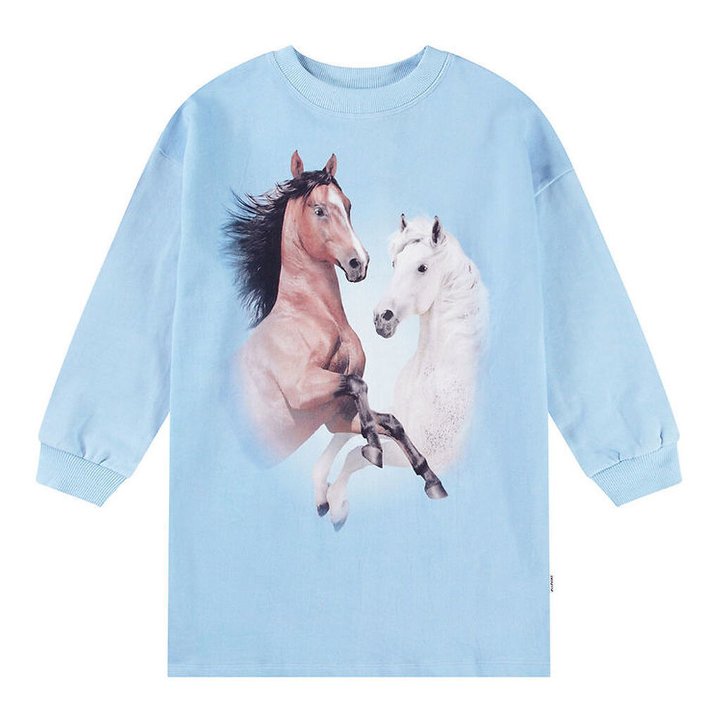 Molo Sweatkjole - Cyrella - Bleu Horses