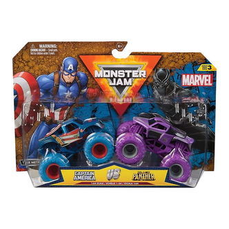 Monster Jam Truck - 1:64 - Marvel - 2-pak - Captain America vs B