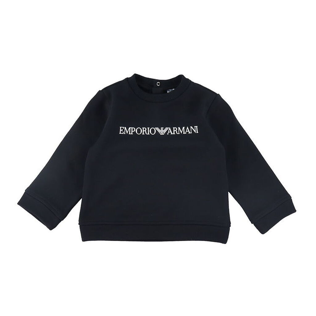 Emporio Armani Sweatshirt - Sort m. Hvid