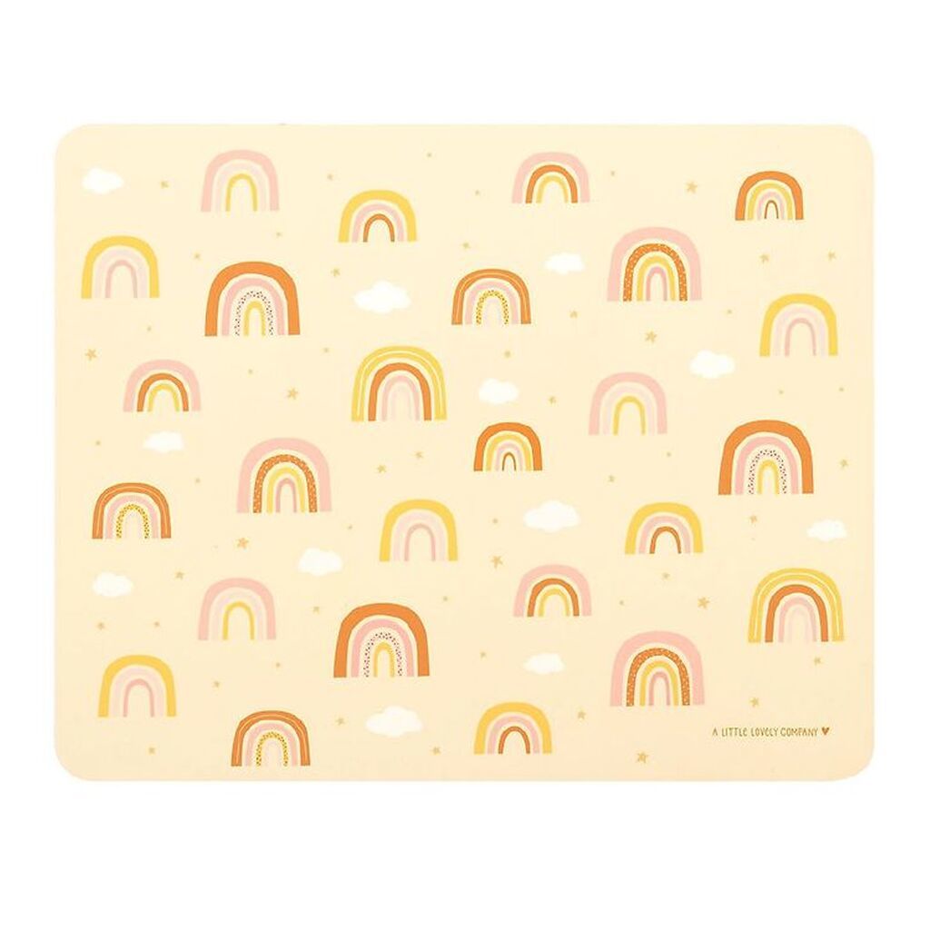 A Little Lovely Company Dækkeserviet - Vinyl - Rainbows