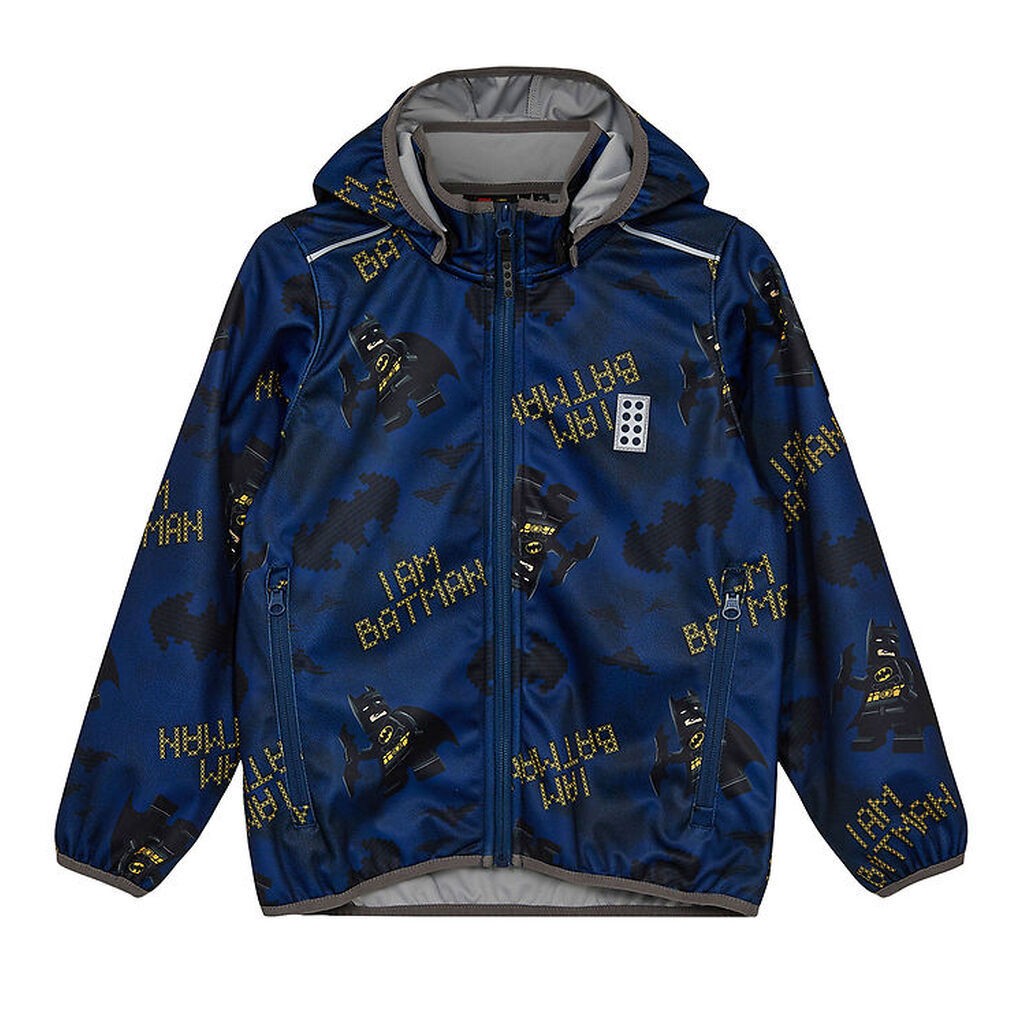 LEGOÂ® Batman Softshelljakke - LWScout 201 - Mørkeblå m. Print