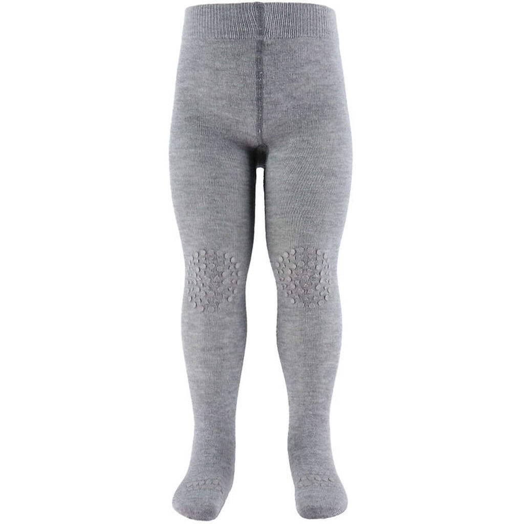 GoBabuGo Skridsikre Strømpebukser - Bambus - Grey Melange