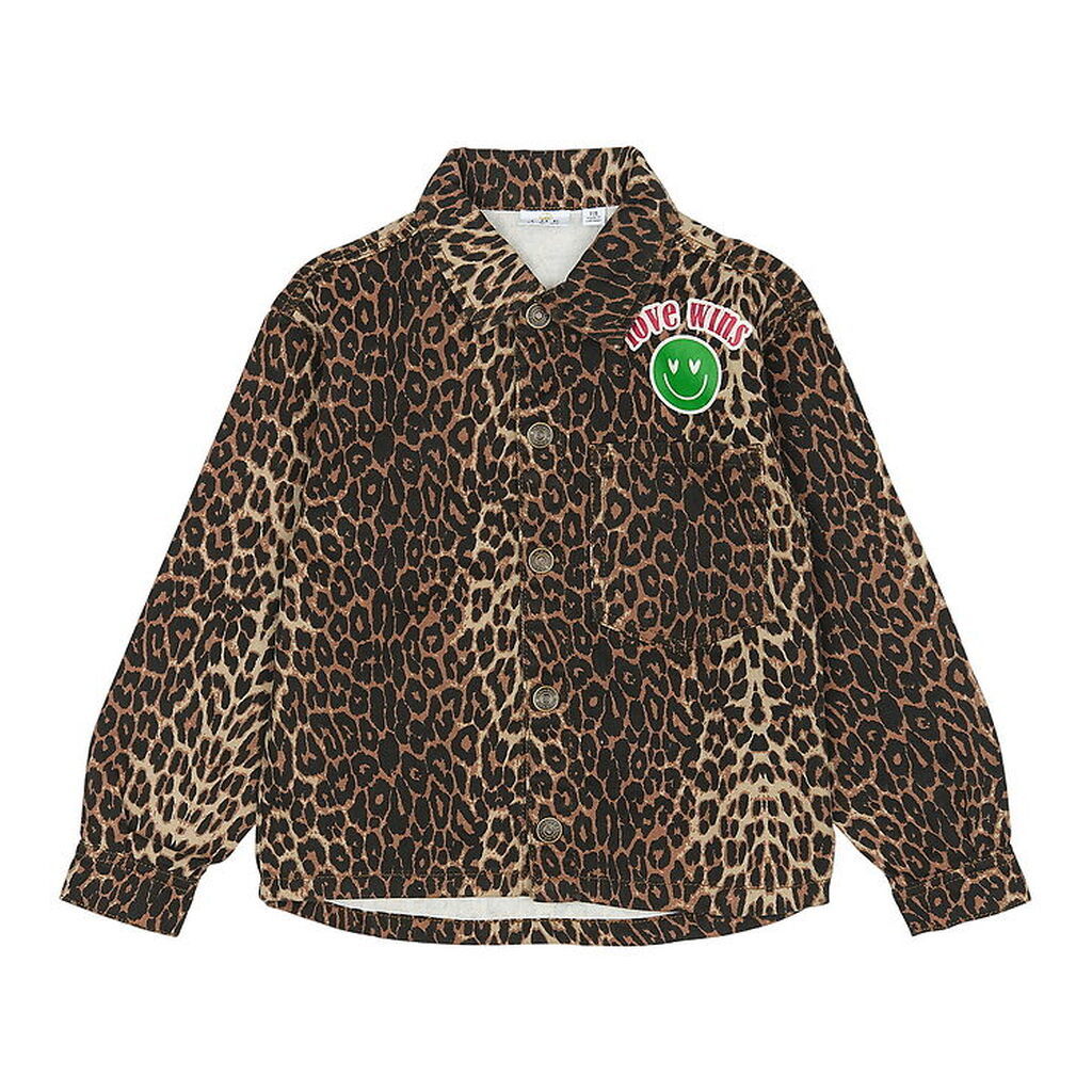 The New Overshirt - Twill - TnPanya - Feather Gray/Leo