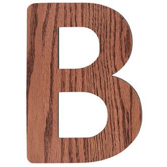 Sebra Træbogstaver - B