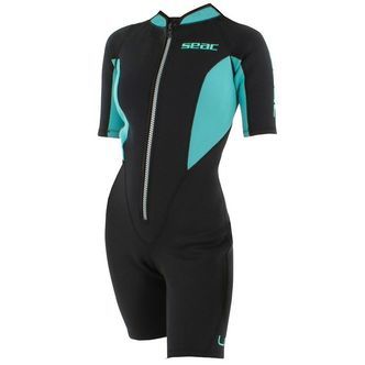 Seac Våddragt - Look Shorty Lady 2,5 mm - Sort/Turkis