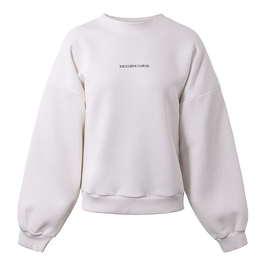 Hound Sweatshirt - Bone White m. Print