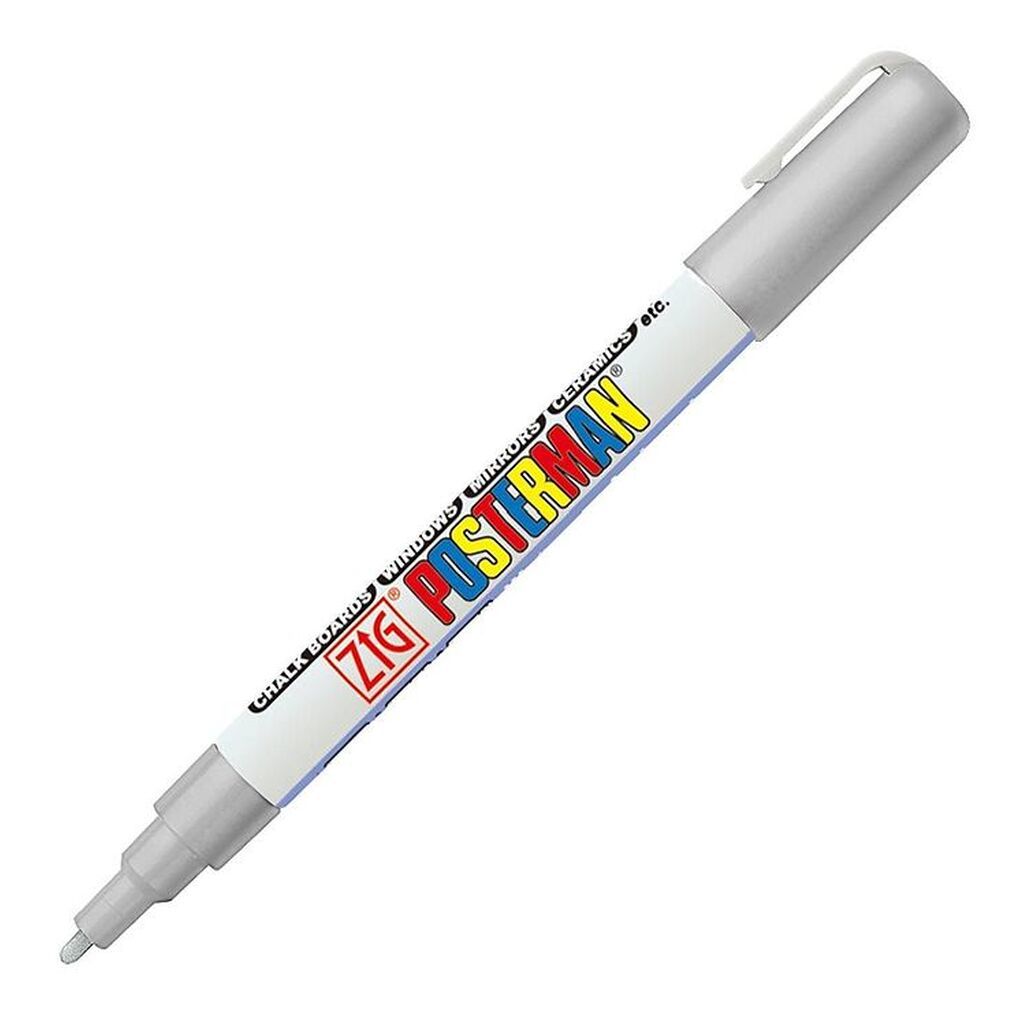 Zig Tusch - Vandfast - 1 mm - Sølv