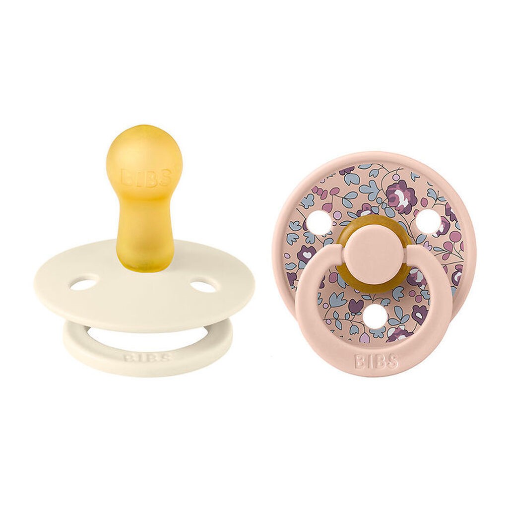 BIBS x Liberty Colour Sutter - 2-pak - Str. 2 - Rund - Eloise/Bl