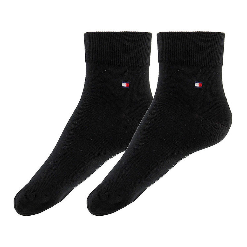 Tommy Hilfiger Strømper - 2-pak - Quarter - Sort