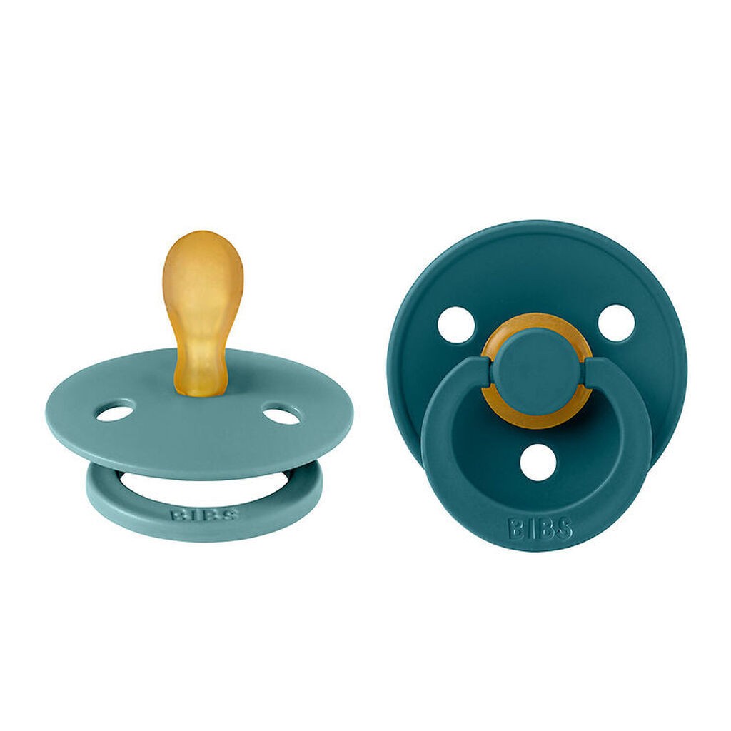 BIBS Colour Sutter - 2-pak - Str. 1 - Symmetrisk - Island Sea/Fo