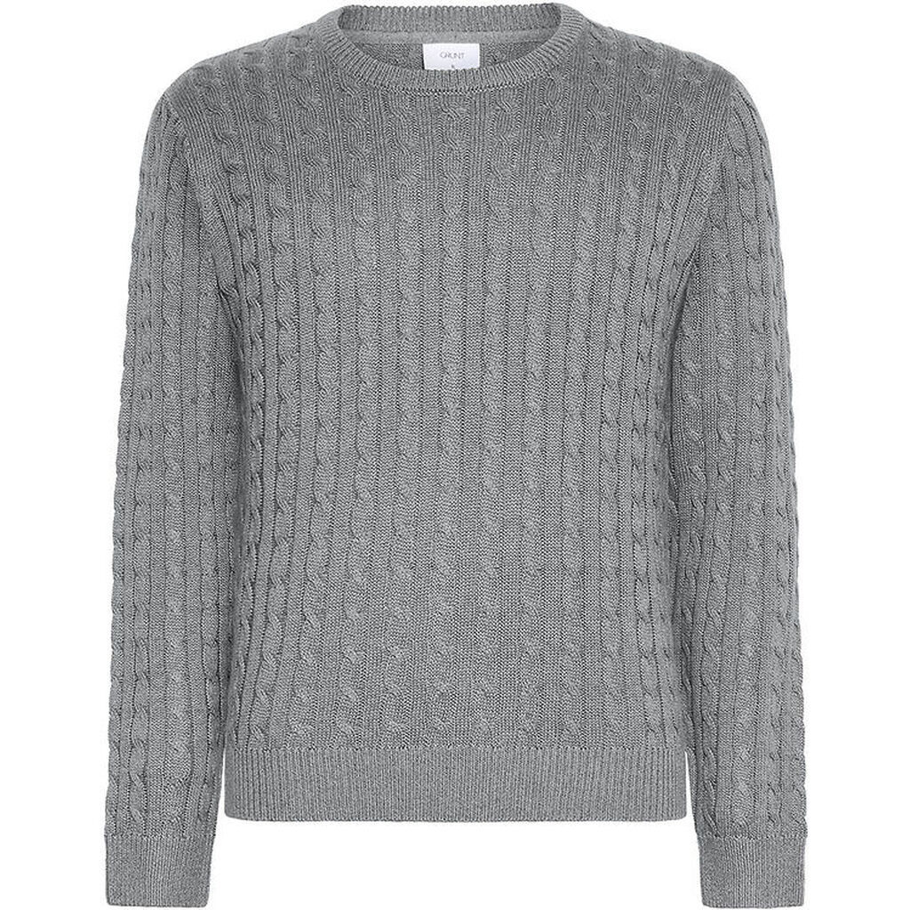 Grunt Bluse - Strik - GrTue - Gråmeleret