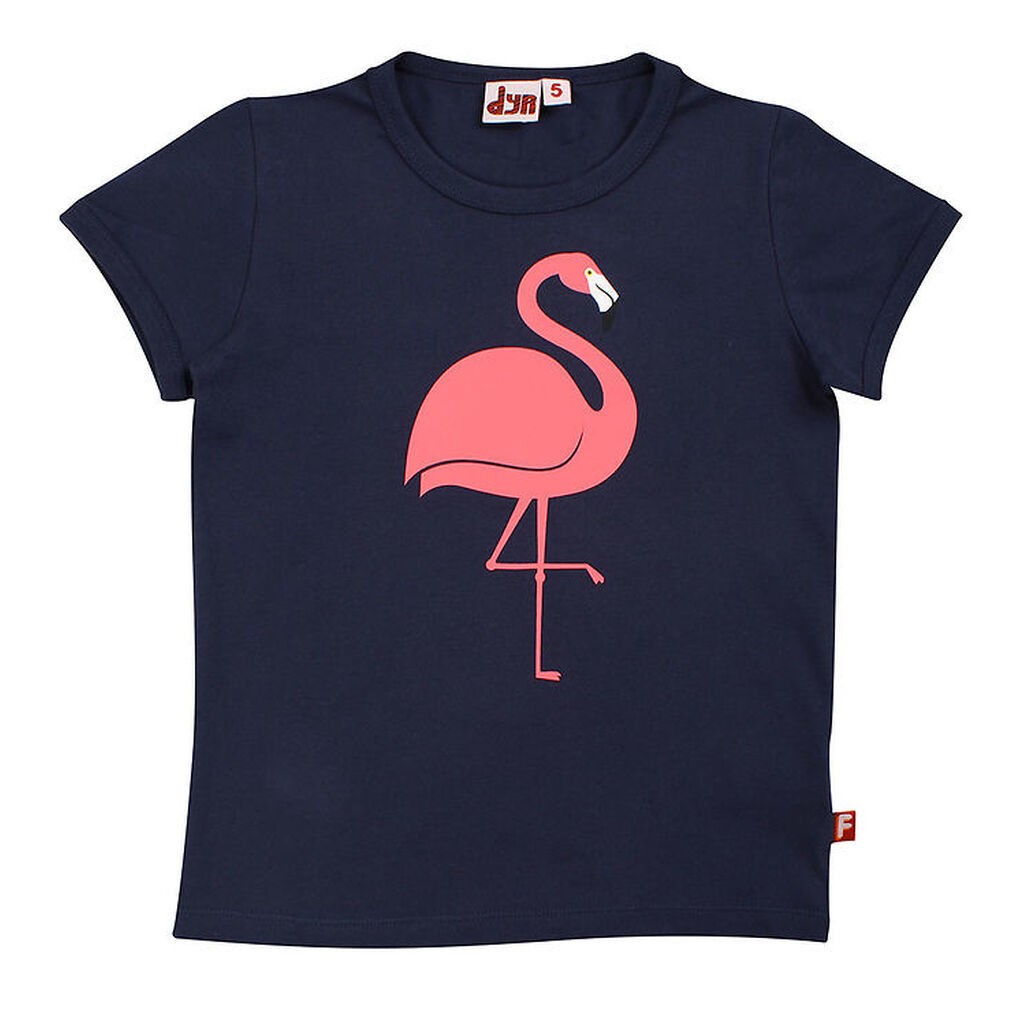 DYR T-shirt - DyrHide - Dk Navy Flamingo