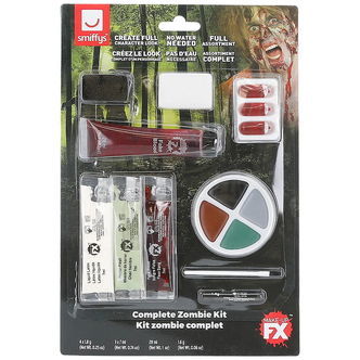 Smiffys Ansigtsmaling - Complete Zombie - Brun/Grøn