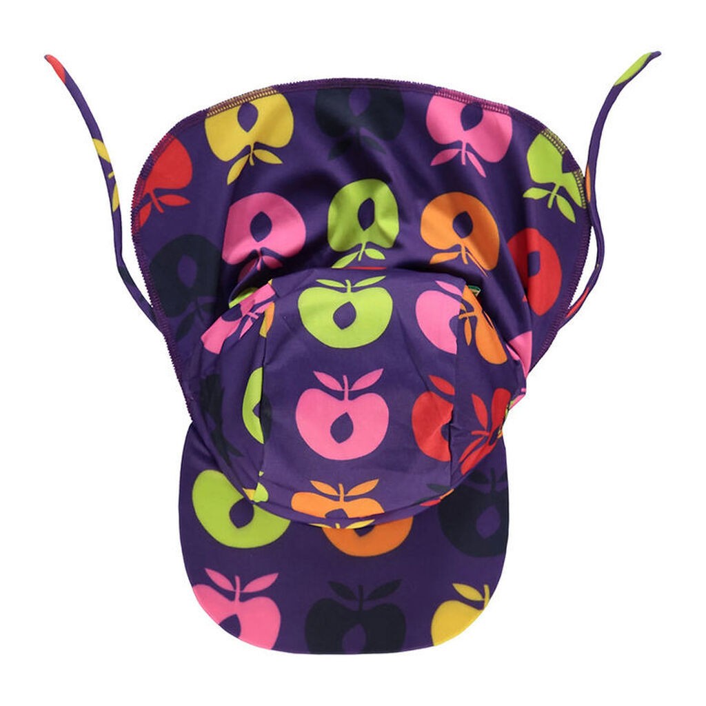 Småfolk Badehat - UV50+ - Purple Heart m. Retro Æbler