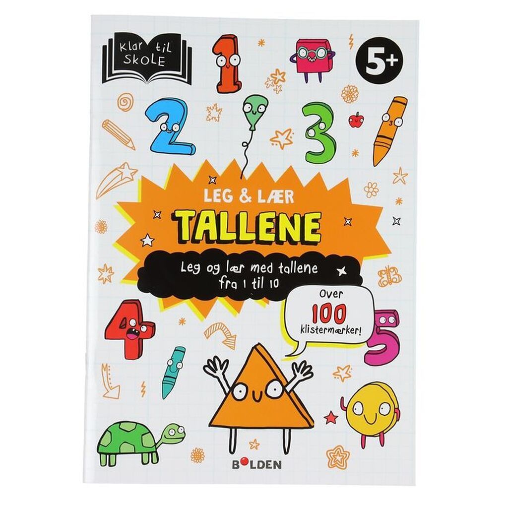 Forlaget Bolden Aktivitetsbog - Leg og Lær: Tallene - Dansk