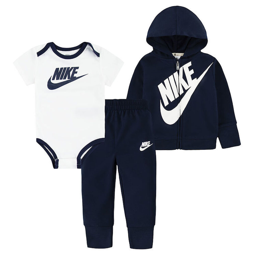Nike Sæt - Cardigan/Sweatpants/Body k/æ - Midnight Navy