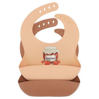 Konges Sløjd Hagesmække - Silikone - 2-pak - Fraise