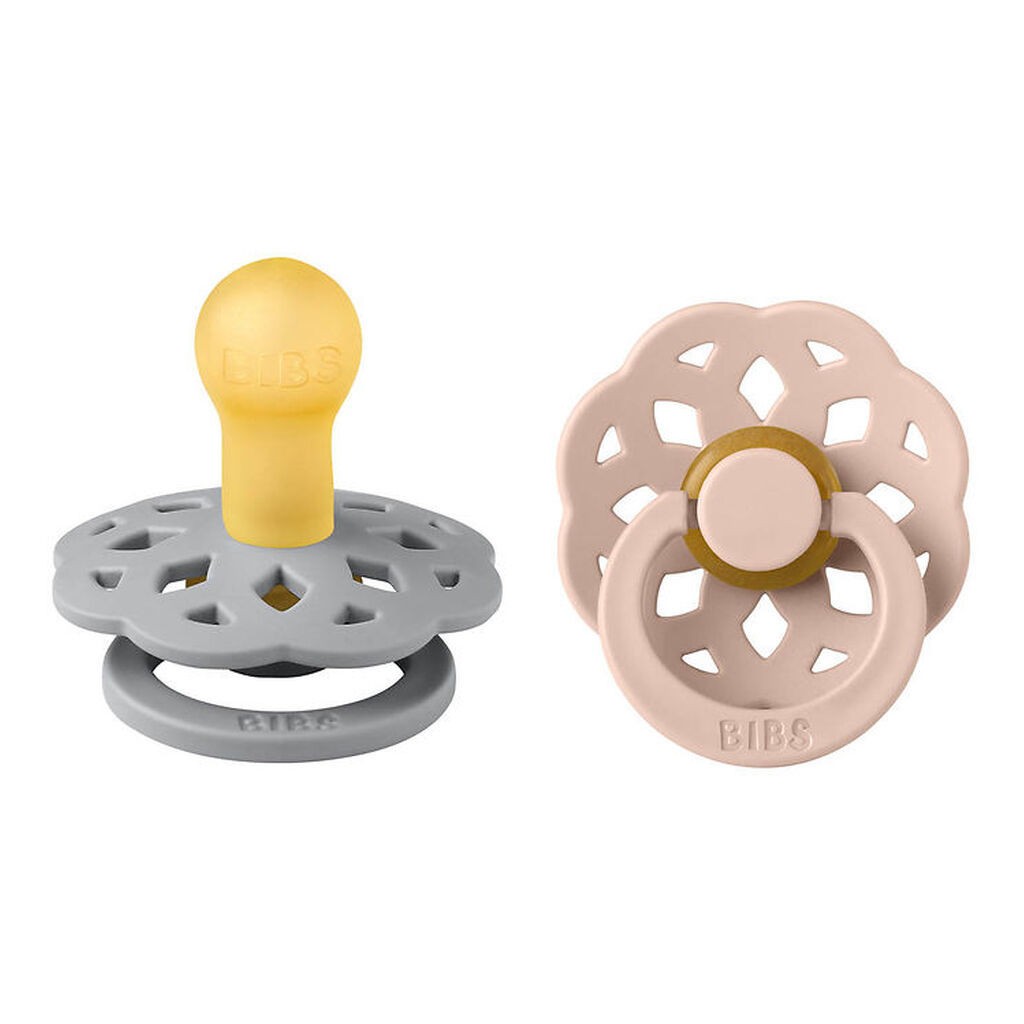 BIBS Boheme Sutter - 2-pak - Str. 1 - Rund - Cloud/Blush