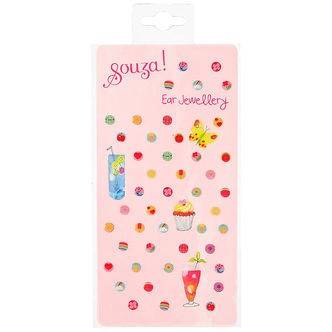 Souza Øreringe Klistermærker - 45 stk - Fruit