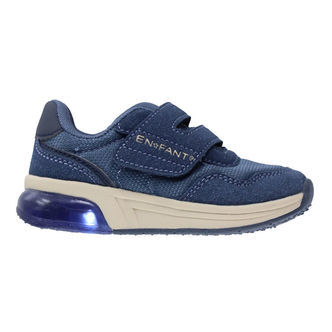 En Fant Sko - Velcro w. Light - Vintage Indigo