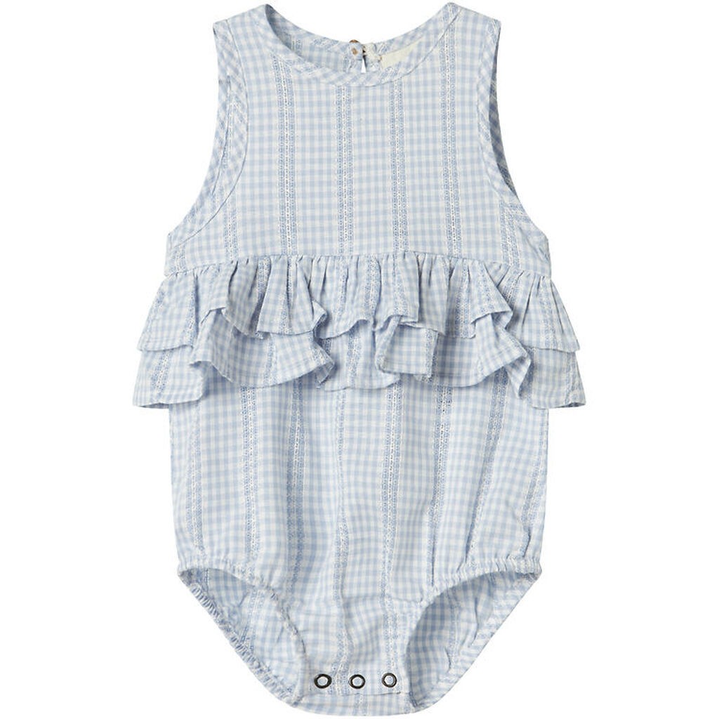 Lil' Atelier Sommerdragt - NbfHazelle - Zen Blue