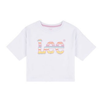 Lee T-Shirt - Stripe Graphic - Bright White