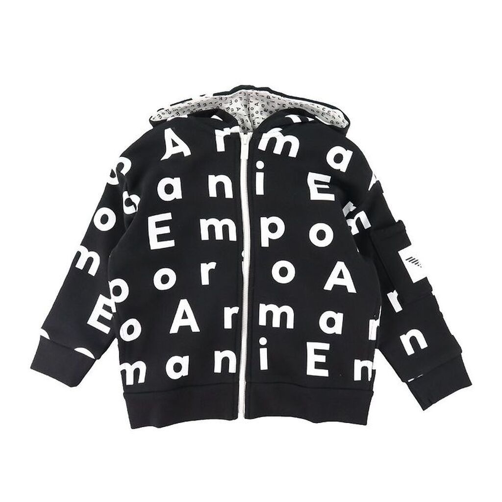 Emporio Armani Cardigan - Sort m. Print