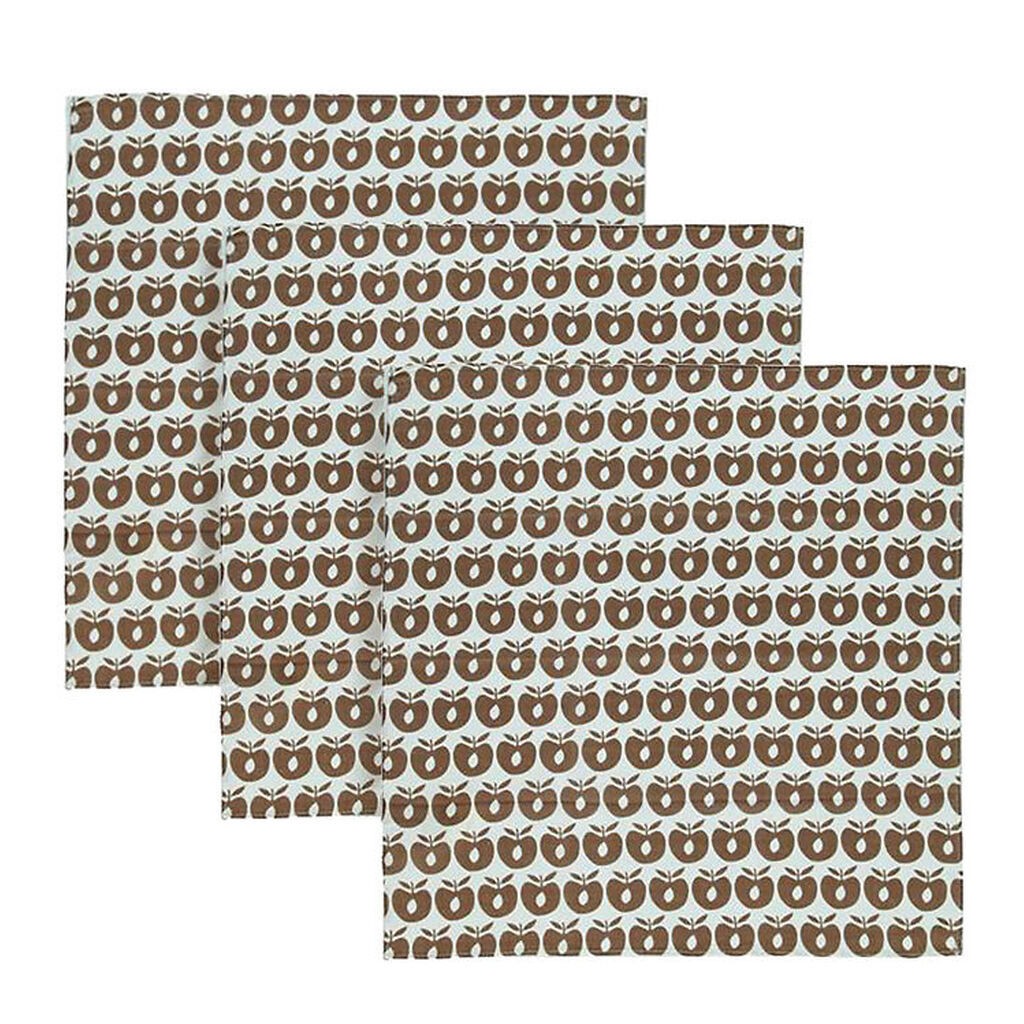 Småfolk Stofbleer - 3-pak - 79x79 - Bison