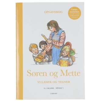 Forlaget Carlsen Opgavebog - Søren og Mette Vi Læser og Tegner -