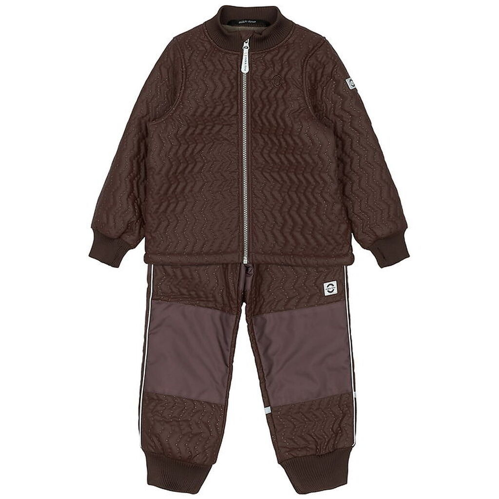 Mikk-Line Termotøj m. Fleece - Duvet - Coated - French Roast