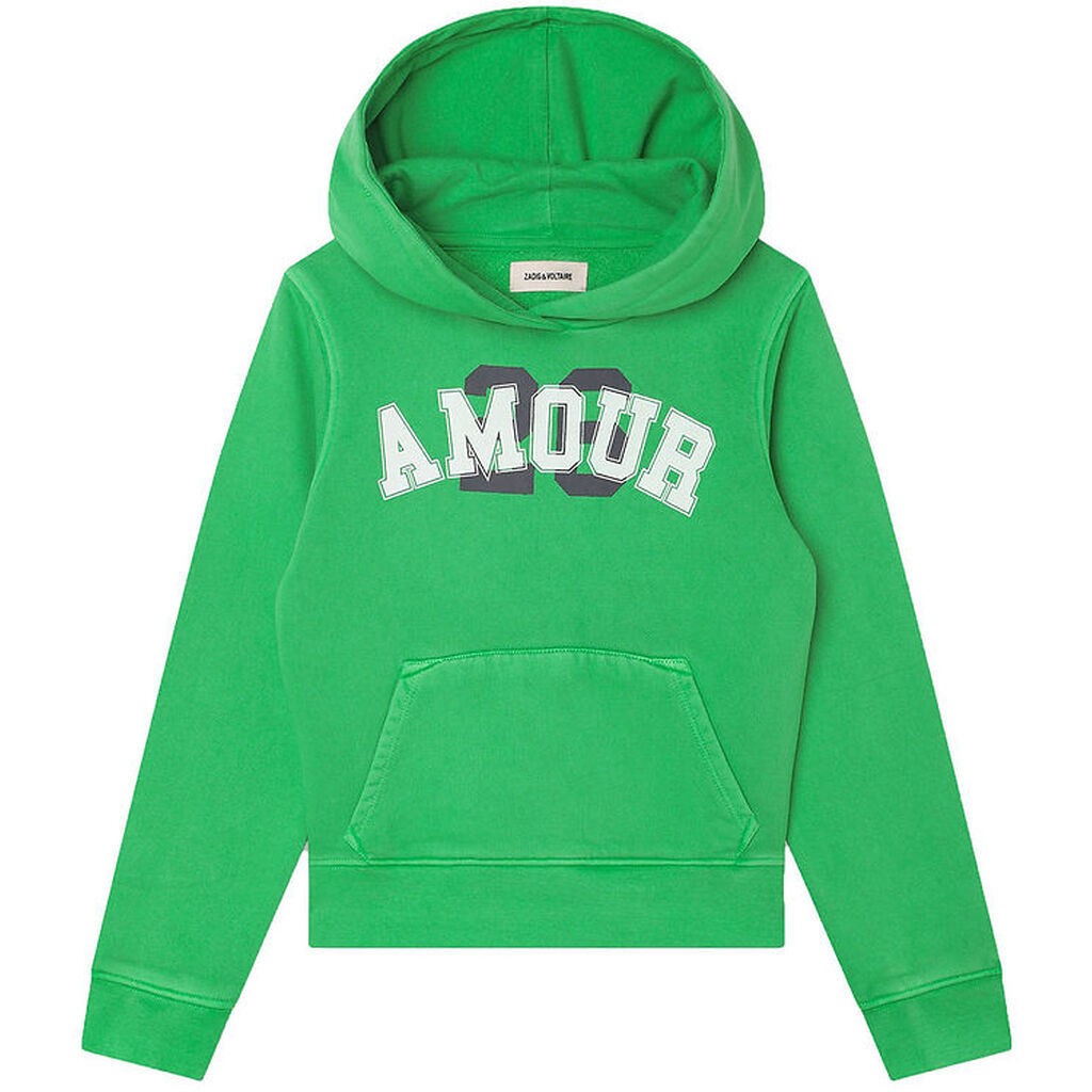 Zadig & Voltaire Hættetrøje - Lime m. Print